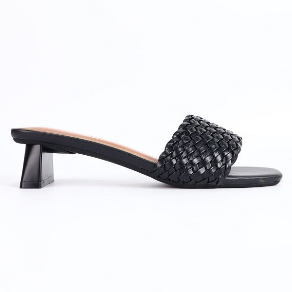 Guốc Nữ Quai Bính Cao 5cm Cillie Màu Đen 1177 (Store 5703)