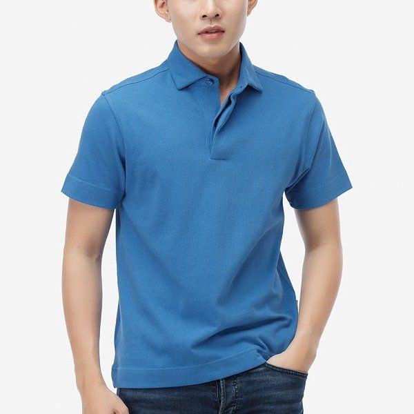 Áo Thun Polo Nam Milvus Màu Xanh Dương BRP005MBL05M (Store 5703)
