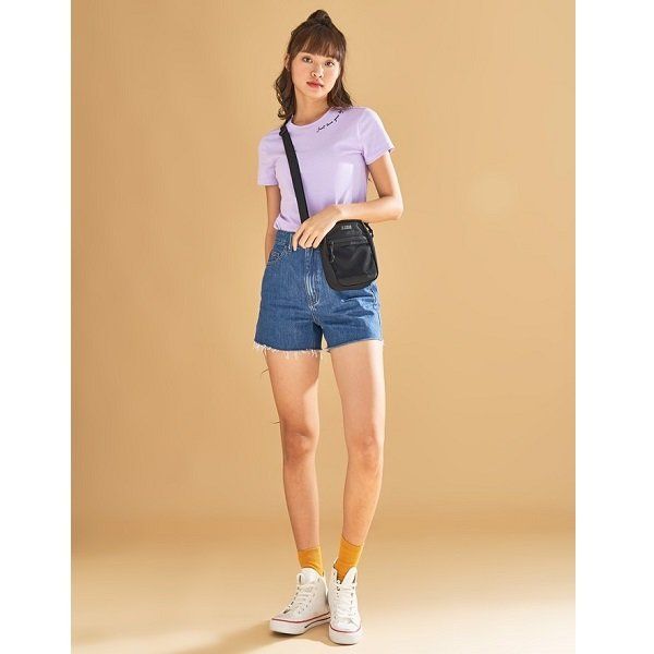 Áo Thun Nữ Couple TX Màu Tím WTS 2019 (Store 5703)
