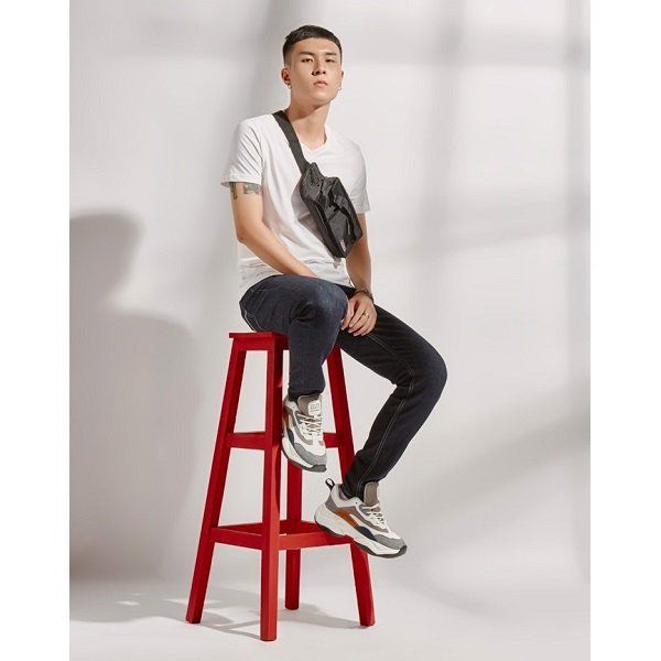 Áo Thun Basic Cổ Tim Nam Couple TX Màu Trắng MTS 3080 (Store 5703)