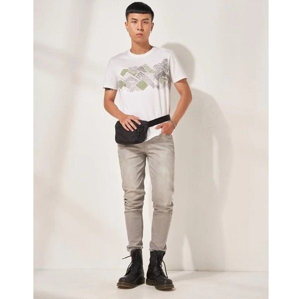 Áo Thun Nam Couple TX Màu Trắng MTS 1001 (Store 5703)