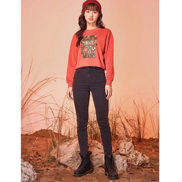 Áo Sweater Nữ Couple TX Màu Cam WSW 2006 (Store 5703)