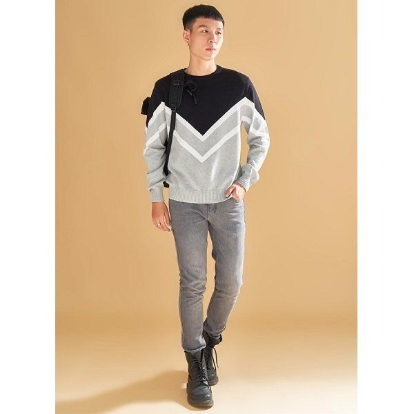 Áo Khoác Nam Couple TX Màu Đen Xám MOS 1002 (Store 5703)