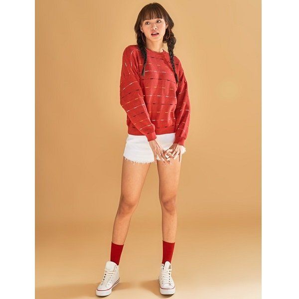 Áo Len Nữ Couple TX Màu Đỏ WOS 2002 (Store 5703)