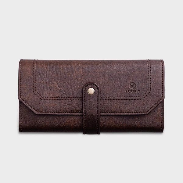 Ví Da Cầm Tay Thời Trang Yuumy Màu Nâu YV30N (Store 5703)
