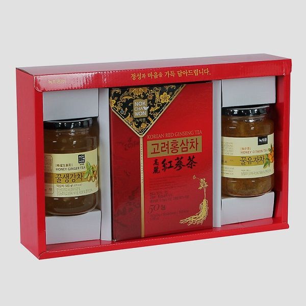 Bộ Sức Khỏe Nokchanwon: Thanh Yên + Gừng Mật Ong + Sâm Cô Đặc
