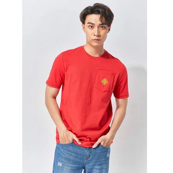 Áo Thun Nam Couple TX Màu Đỏ MTS 1031 (Store 5703)