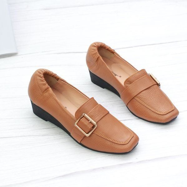Giày Búp Bê Đế Xuồng Pixie Màu Nâu X596-Nau (Store 5703)