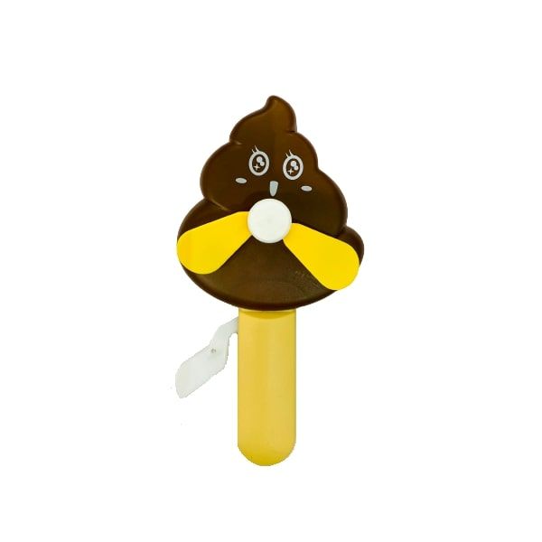 Daiso Quạt Cơ Cầm Tay Hình Cục Shit Cute