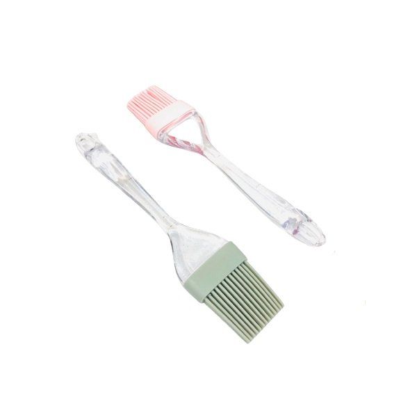 Daiso Cọ Silicon Quét Bơ, Dầu Làm Bánh Hồng/Xám (Giao Ngẫu Nhiên)