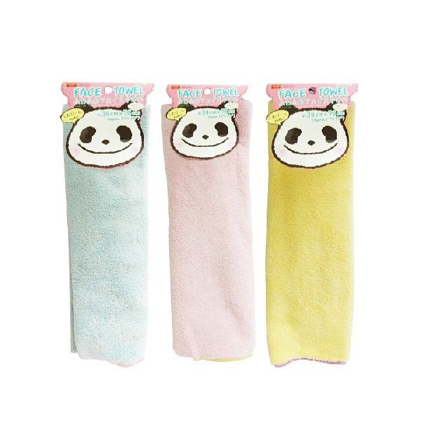 Daiso Khăn Lông Lau Mặt Mềm Mại 34x78Cm Vàng/Xanh/Hồng