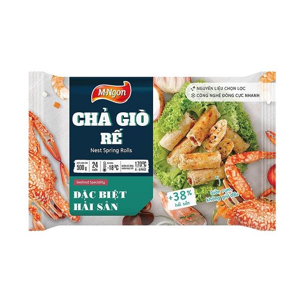 Chả Giò Rế Đặc Biệt Hải Sản M-Ngon 500g
