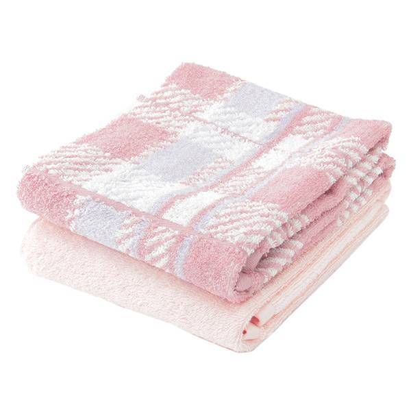 Lốc 2 Khăn Mặt HC-CK Hồng 34x80cm 90g