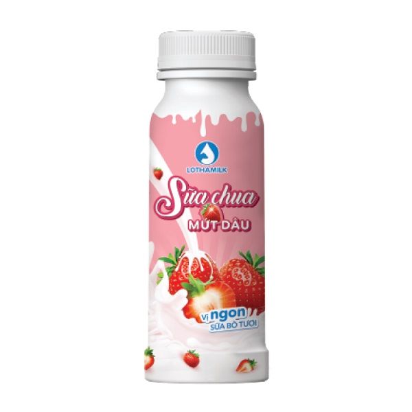 Sữa Chua Uống Mứt Dâu Lothamilk 180ml