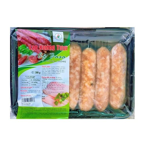Lạp Xưởng Tươi Cá Basa Vị Truyền Thống 300g
