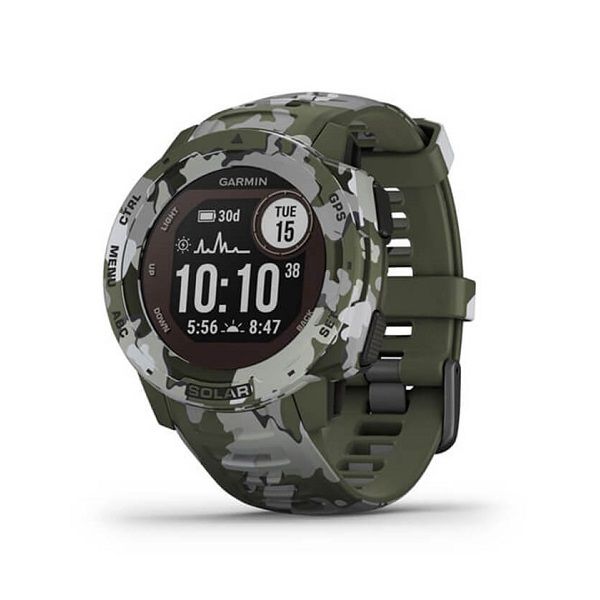 Đồng Hồ Thông Minh Garmin Instinct Solar Xanh, Camo, GPS, Sea