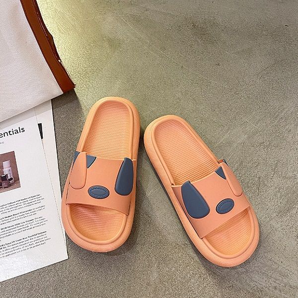 Dép Quai Ngang Chó Đốm Màu Hồng Đậm Cát Tường (Store 1001,1003)