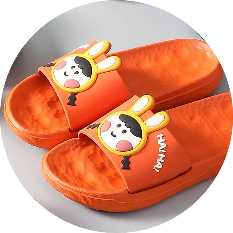 Dép Quai Ngang Girl Haha Màu Cam Cát Tường (Store 1001,1003)