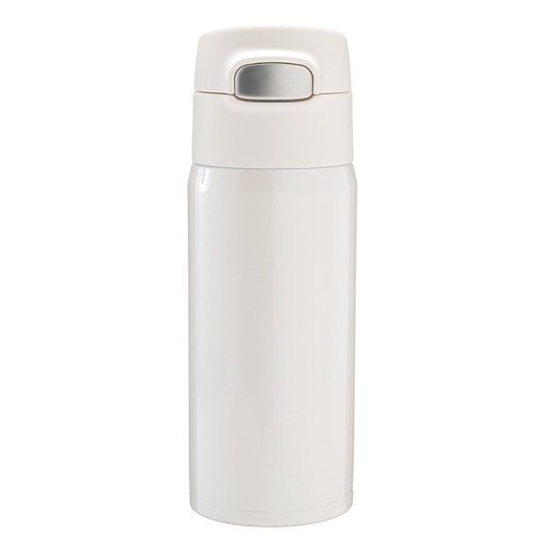 Bình Nước Có Ống Hút Màu Trắng 400ml
