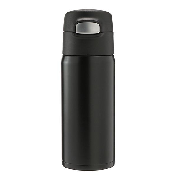 Bình Nước Có Ống Hút Màu Đen 400ml