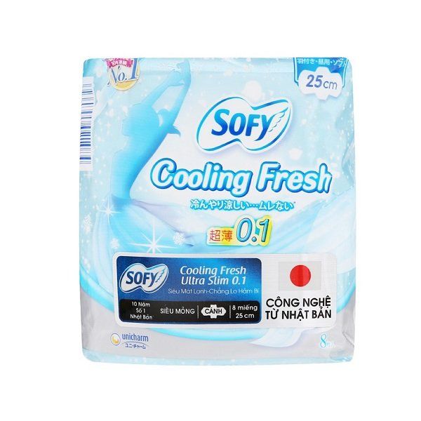Băng Vệ Sinh Sofy Cooling Fresh Ultra Slim 23cm 8 Miếng