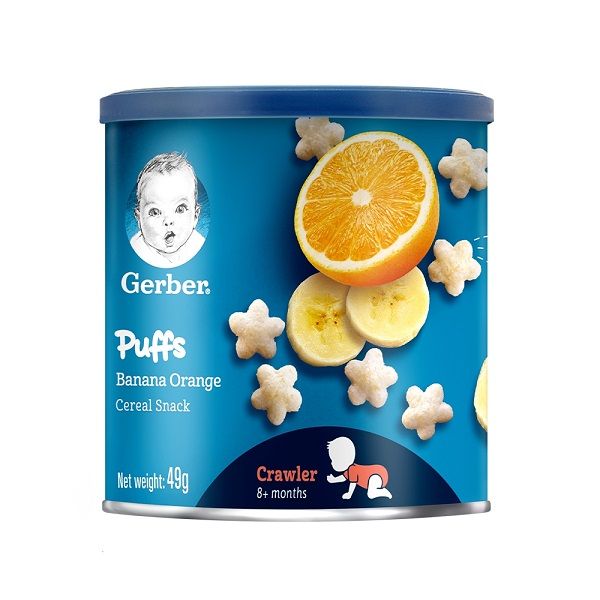Thực Phẩm Bổ Sung Bánh Ăn Dặm Gerber Vị Chuối Cam 49g