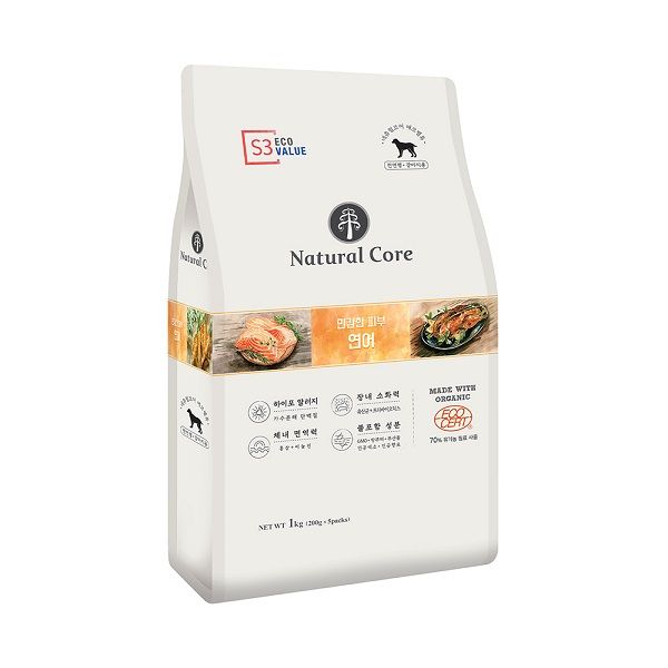 Thức Ăn Đa Đạm Cho Chó S3 Vị Cá Hồi Naturalcore ECOS301 1Kg