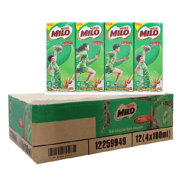 Thùng 48 Hộp Sữa Milo 180mlx4