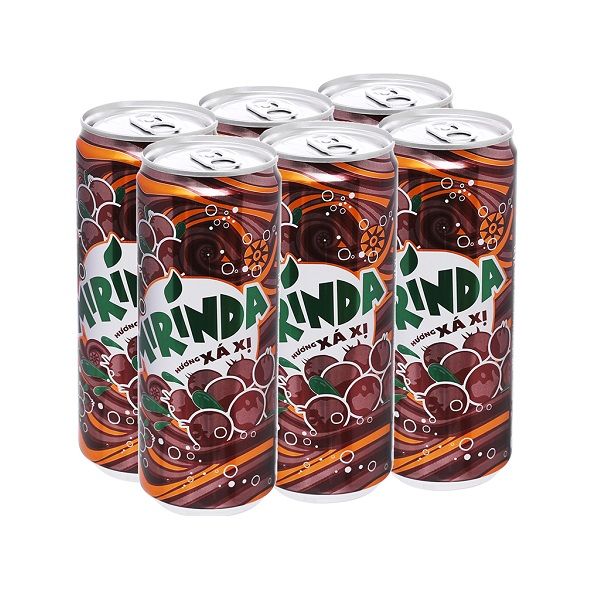 Lốc 6 Mirinda Sá Xị Sleek 320ml