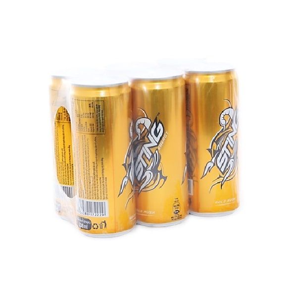 Lốc 6 Nước Tăng Lực Sting Gold Sleek 320ml