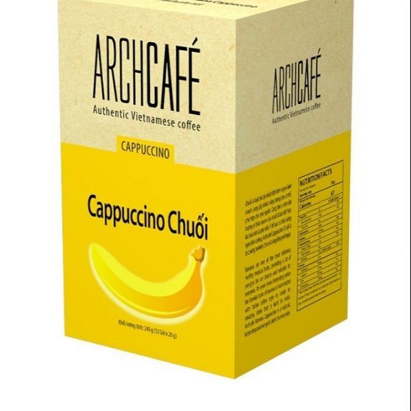 Cà Phê Hòa Tan Archcafe Cappuccino ChuốI 20gx12