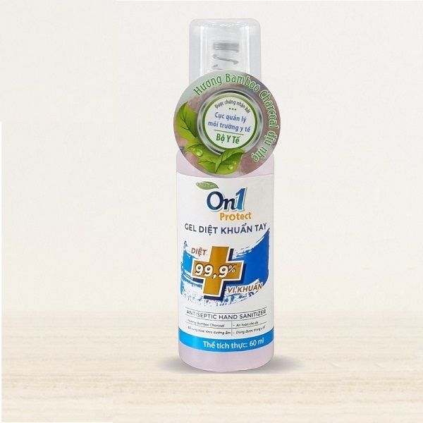 Daiso Combo 2 Chai Gel Rửa Tay Khô Sạch Khuẩn Hương Bamboo Charcoal On1 60ml (Mẫu Mới)