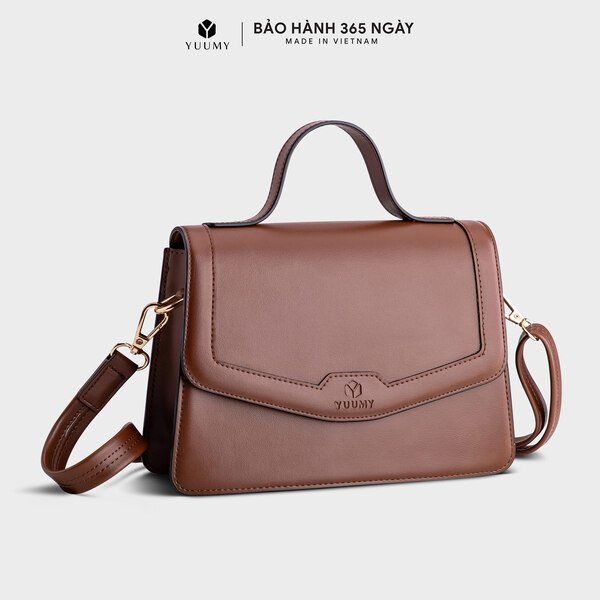 Túi Đeo Chéo Thời Trang Màu Nâu Yuumy Luxdeli YN108N