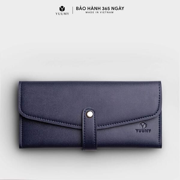 Ví Nữ Cầm Tay Màu Xanh Đen Yuumy YV47X