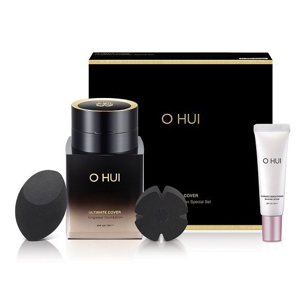 Bộ Kem Nền Siêu Che Phủ OHUI Ultimate Cover Longwear Foundation Set 60ml