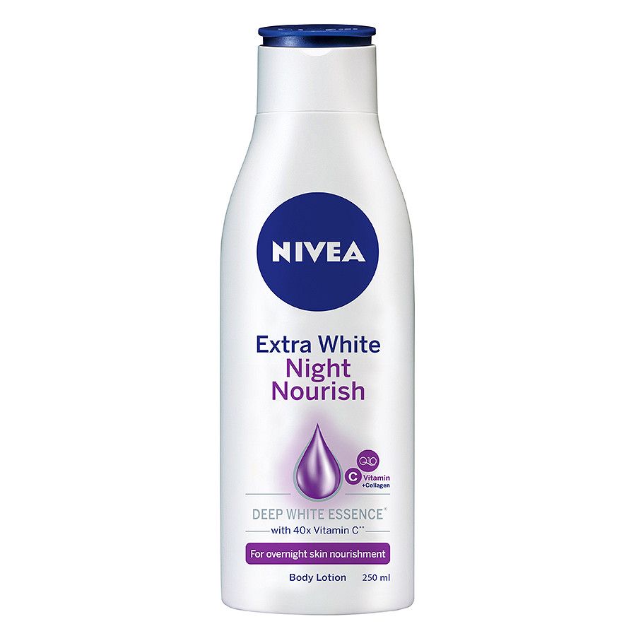 Sữa Dưỡng Thể Nivea Extra White Night Nourish Trắng Da Ban Đêm 250ml