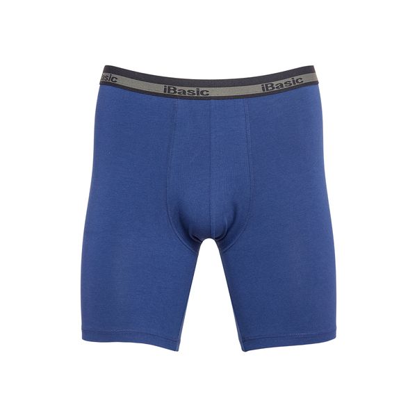 Quần Lót Nam Cotton Đùi Dài Màu Xanh Navy iBasic PANM076