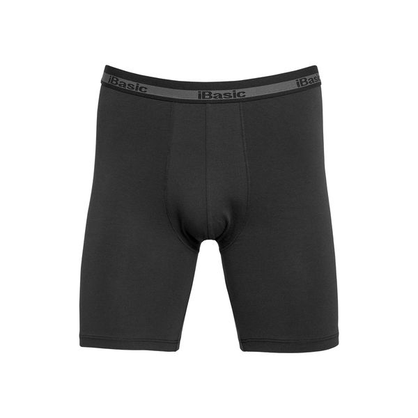 Quần Lót Nam Cotton Đùi Dài Màu Đen iBasic PANM076