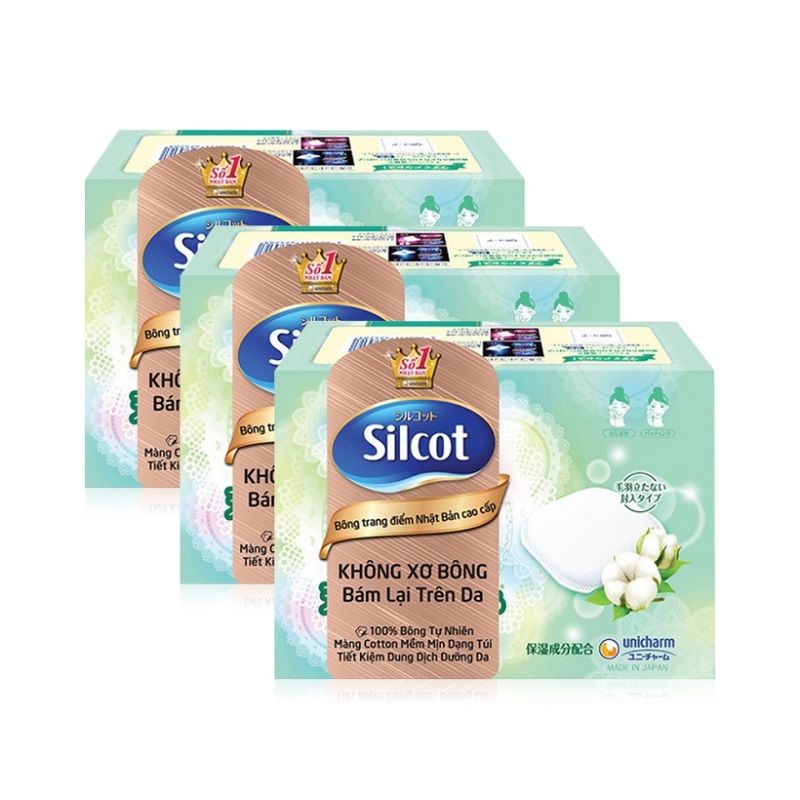 Lô 2 Tặng 1 Bông Tẩy Trang Silcot 66 Miếng
