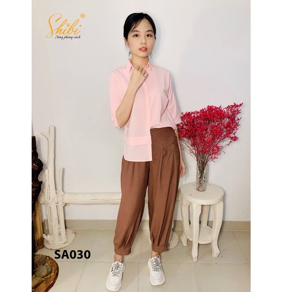 Áo Kiểu Tay Lỡ Màu Hồng Shibi SA030AE