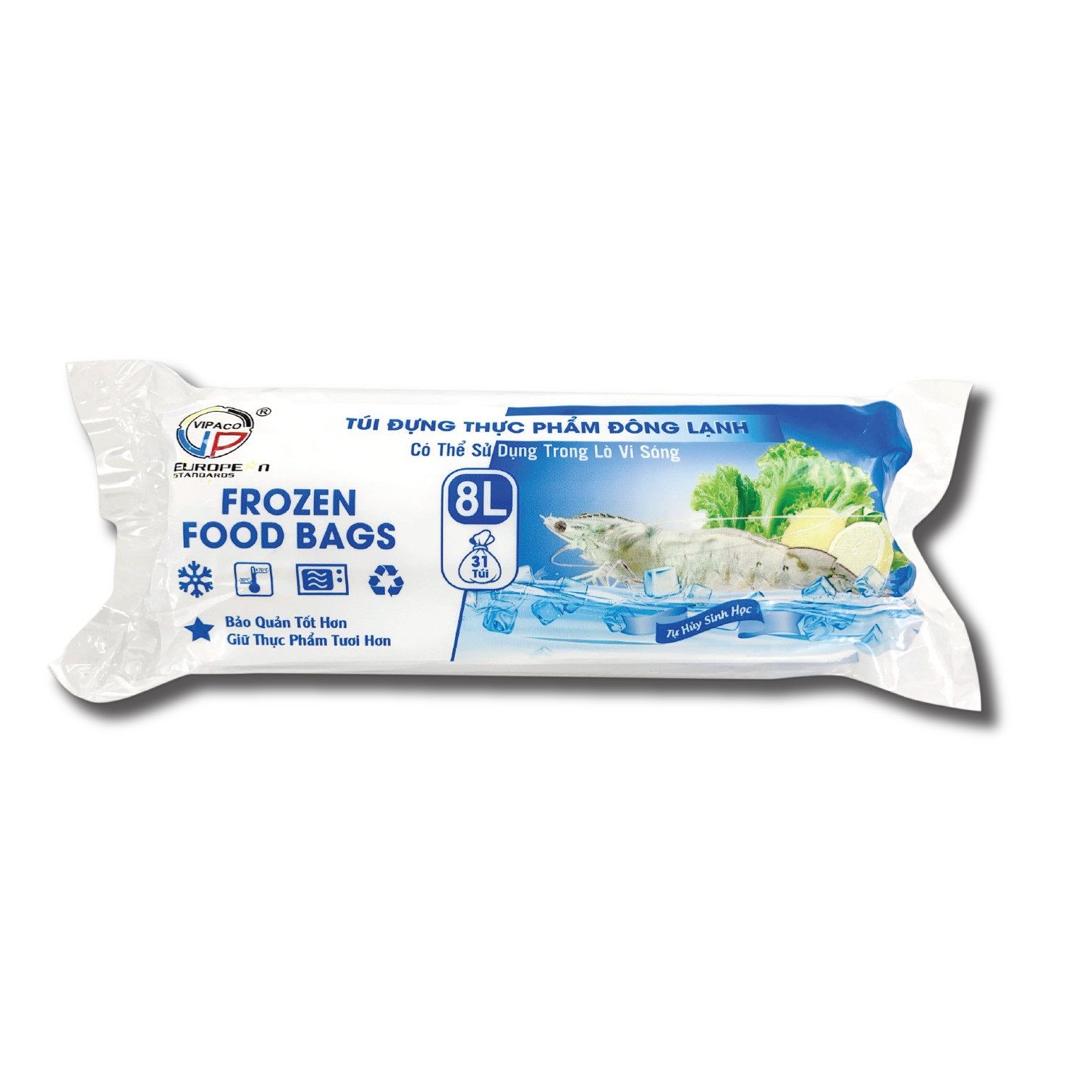 Túi Đựng Thực Phẩm Đông Lạnh Vipaco 8Lx31T