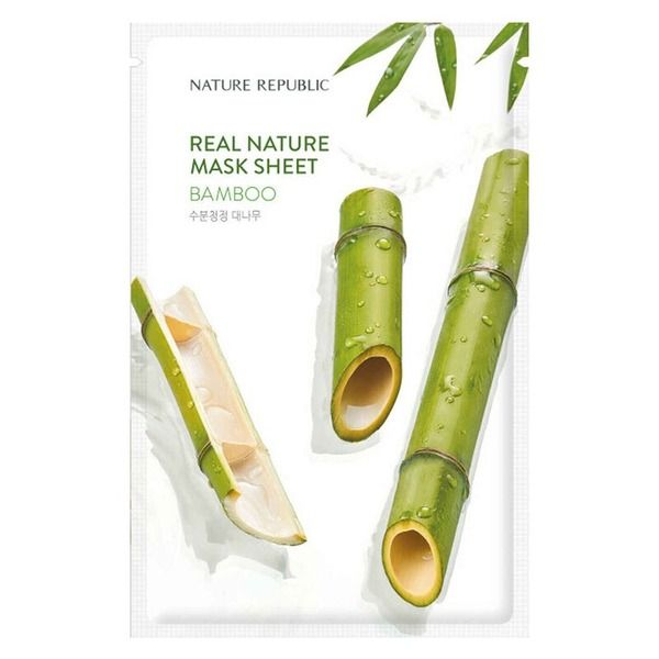 Mặt Nạ Chiết Xuất Tre Cấp Nước Nature Republic Real Nature Bamboo Mask Sheet 23ml (GB)