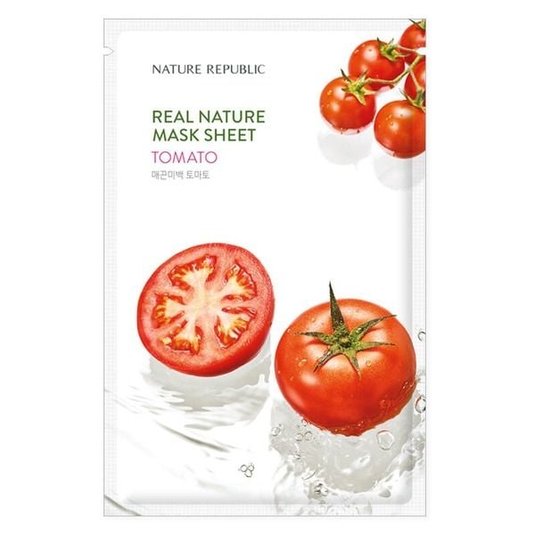Mặt Nạ Chiết Xuất Cà Chua Sáng Da Nature Republic Real Nature Tomato Mask Sheet 23ml (GB)