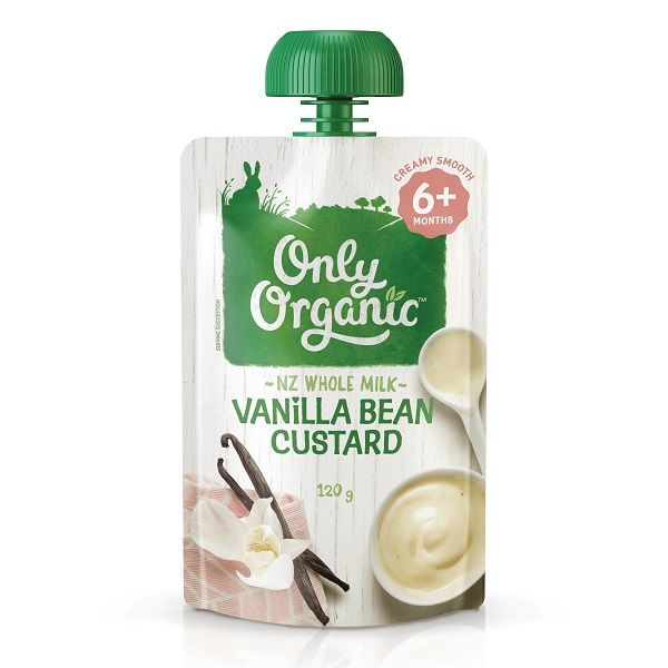 Váng Sữa Only Organic Custard Vị Vani Cho Bé 6M+ Túi 120g