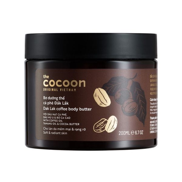 Bơ Dưỡng Thể Cà Phê Đắk Lắk Cocoon 200ml (GB)