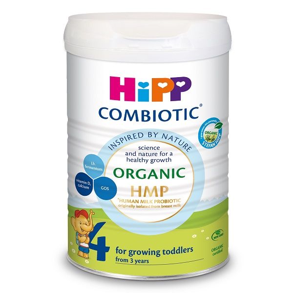 Sữa Bột Hipp Organic Combiotic Số 4 Cho Bé Từ 36 Tháng Lon 800g