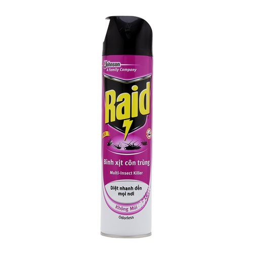 Xịt Côn Trùng Raid Không Mùi 600ml