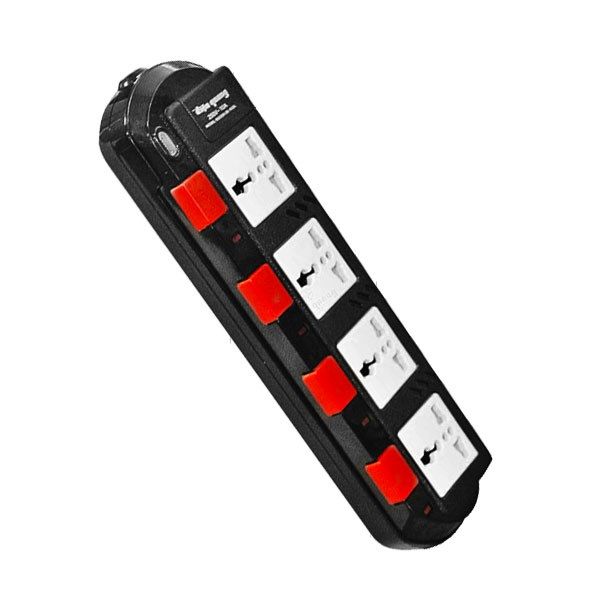 Ổ Cắm Điện Chịu Nhiệt 4 Lỗ 3 Chấu- Dây 5M
