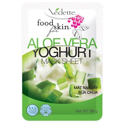 Mặt Nạ Giấy Vedette Sữa Chua 25g - Nha Đam