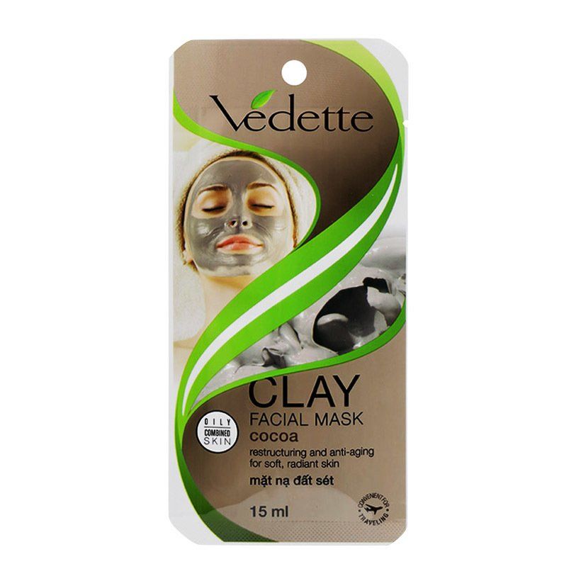 Mặt Nạ Đất Sét Vedette 15ml - Bùn Non (Cocoa)